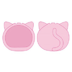 [입고완료] 만쥬 니기 니기 마스코트 인형 케이스 고양이 핑크 보통 사이즈용