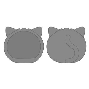 [입고완료] 만쥬 니기 니기 마스코트 인형 케이스 고양이 그레이 보통 사이즈용
