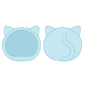 [입고완료] 만쥬 니기 니기 마스코트 인형 케이스 고양이 블루 보통 사이즈용