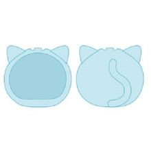 [입고완료] 만쥬 니기 니기 마스코트 인형 케이스 고양이 블루 보통 사이즈용